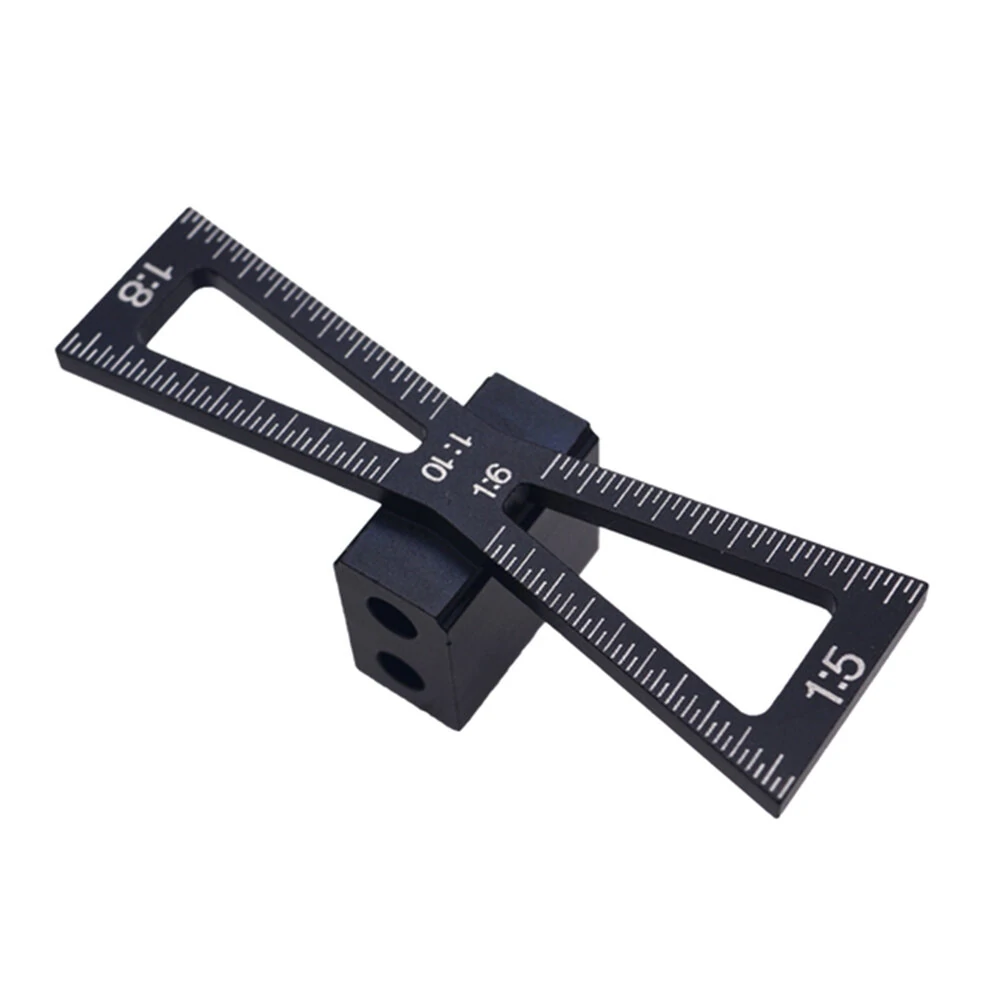 Woodworking Dovetail Marker - Aluminum Alloy Template & Marking Ruler Gauge - Image 3