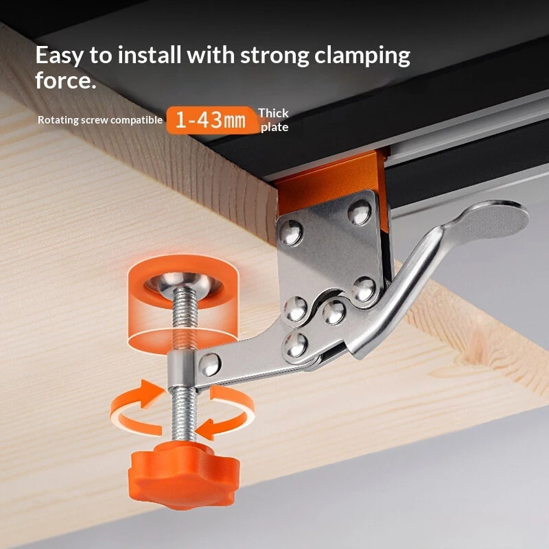 Makita Festool Track Saw Guide Rail Clamp - 2PCS Set for Guide Rail System - Image 5