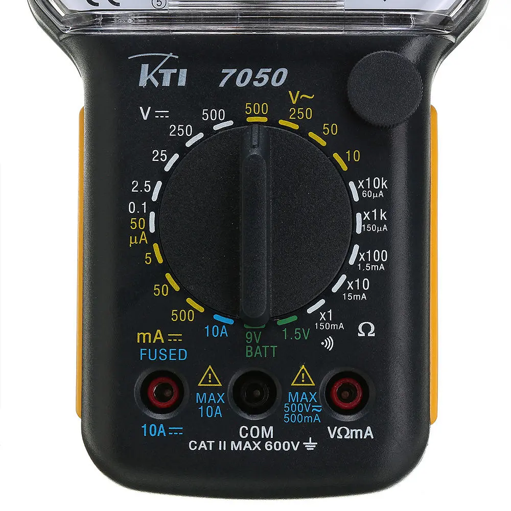 KT7050 Original Analog Multimeter - 50uA Sensitivity | DCV ACV DCA &Omega; Continuity Buzzer - Image 4