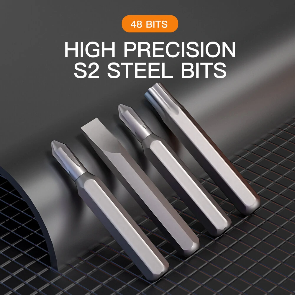 51-in-1 Manual Screwdriver Set - Magnetic Tips & Aluminum Alloy Shell | Ergonomic - Image 4