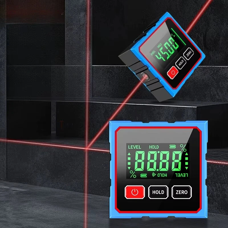 CZDANG Digital Angle Dipmeter | 4-Sided Magnetic Inclinometer ±0.2° Accuracy | Cross Laser Level - Image 5