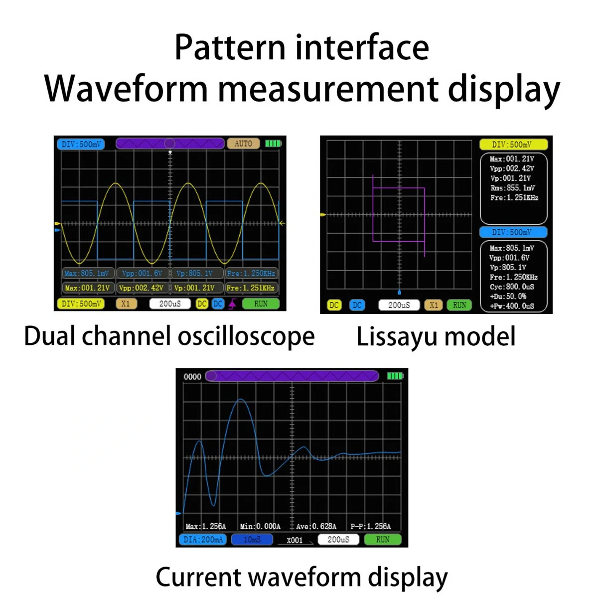 SCO2 Dual Channel Digital Oscilloscope - 50M Sampling Rate, 10MHz Bandwidth, Auto - Image 4