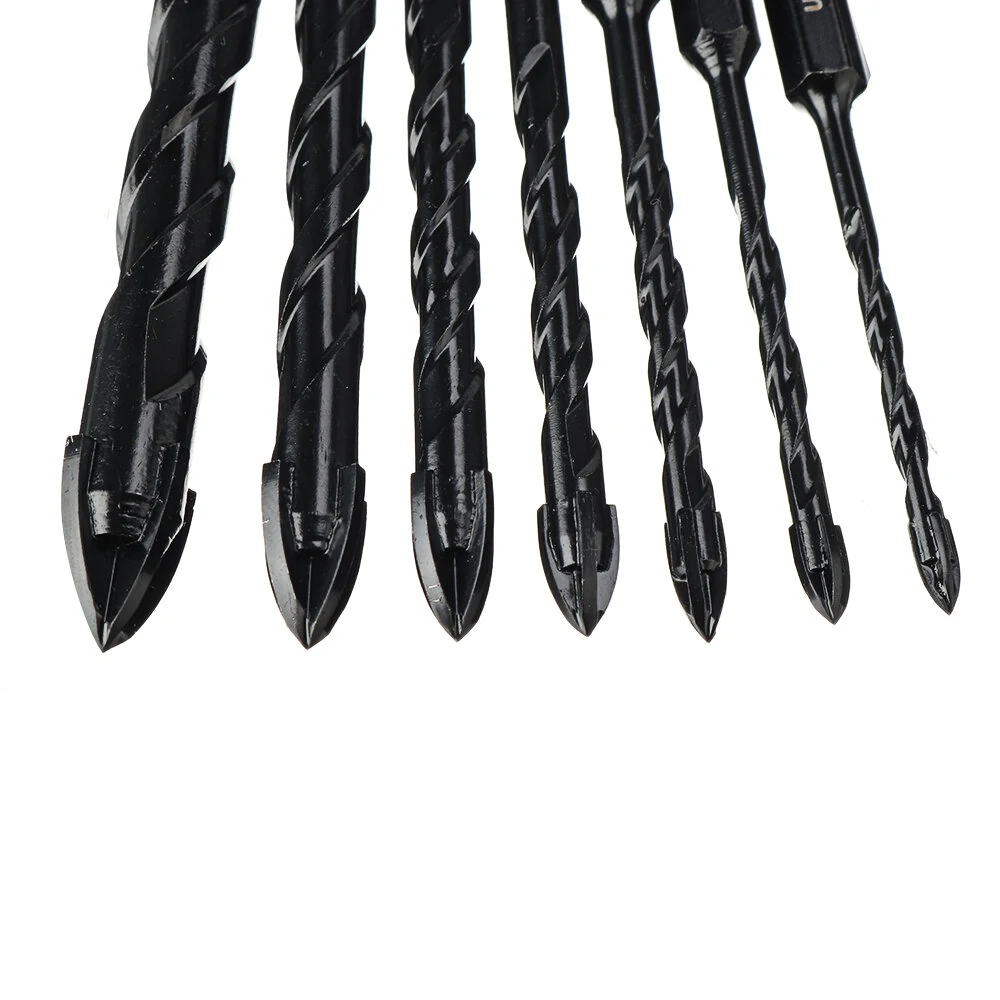 7Pcs Masonry Drill Bit Set | Tungsten Carbide Tip for Concrete Tile Brick Glass - Image 5