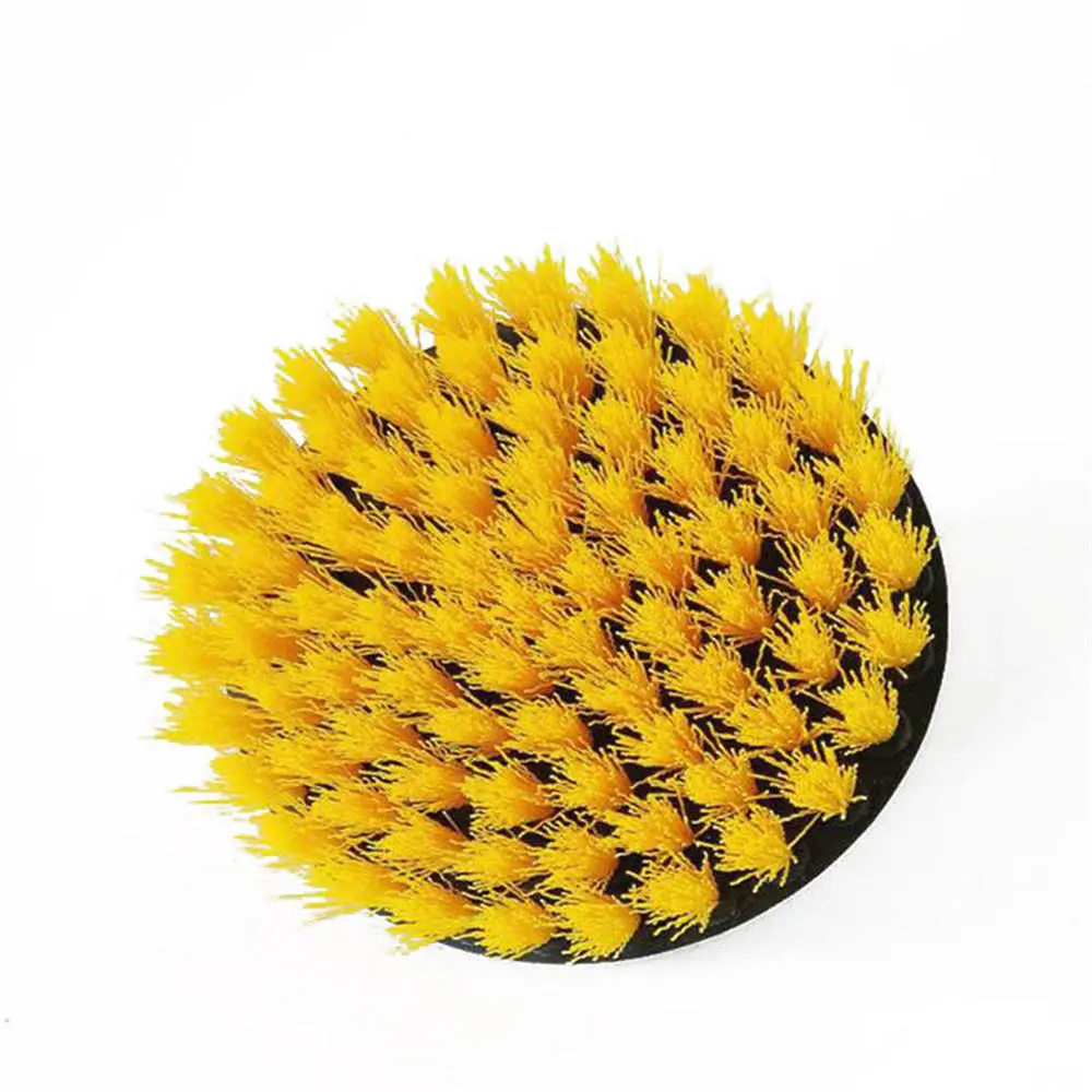 Bristle Electric Drill Brush - 2 Inch Green & 4 Inch Yellow for Dust Removal - Image 3