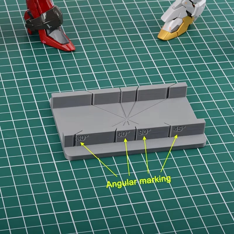 Model Multi-Angle Cutting Aid - 30° 45° 60° 90° Precise Angle Cutter | Lightweight Plastic Tool for DIY & 3D Printing - Image 5