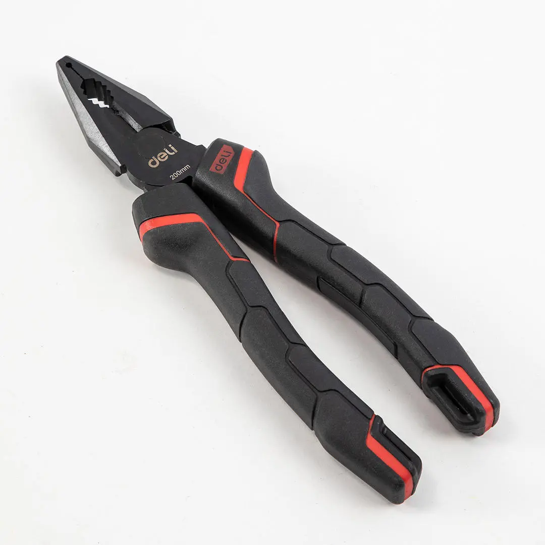 DeLi DL0104 Wire Stripper Pliers - CR-V Steel Electrician Tool | Black Red - Image 5