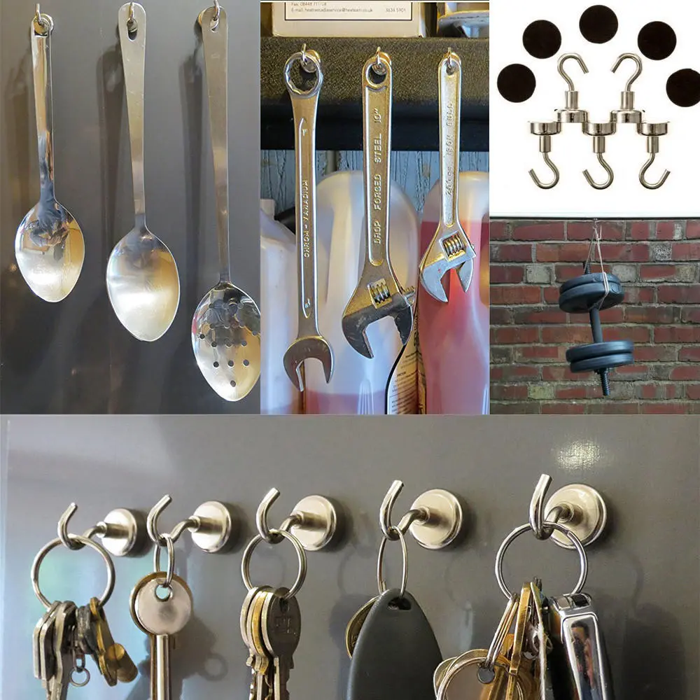 68kg Rare Earth Neodymium Magnet - 42mm Hanging Hook Holder for Heavy Duty - Image 4