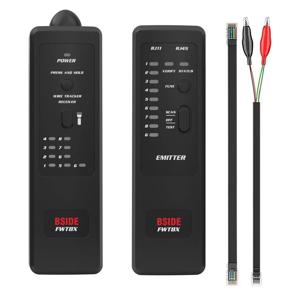 BSIDE FWT8X Network Cable Tracker - RJ11/RJ45 Ethernet Wire Tester & Finder | 60V - Image 3