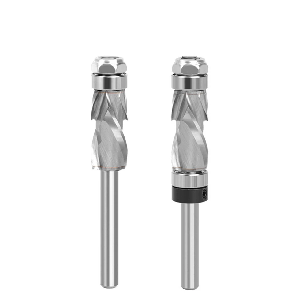 LAVIE 1/4 Shank Spiral Compression Router Bit - Top Bearing Flush Trim & Carving - Image 4