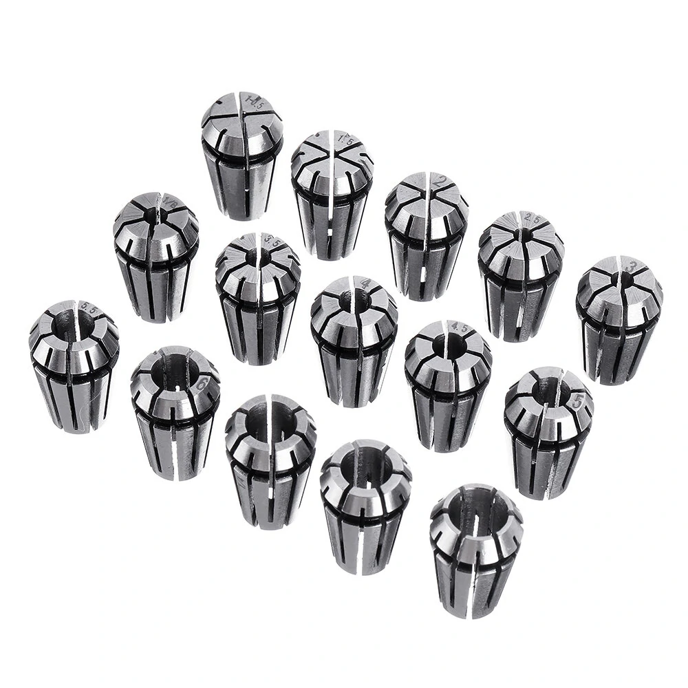 Machifit ER11 Spring Collet Set | 1mm to 7mm 15pc | for CNC Milling & Lathe - Image 2