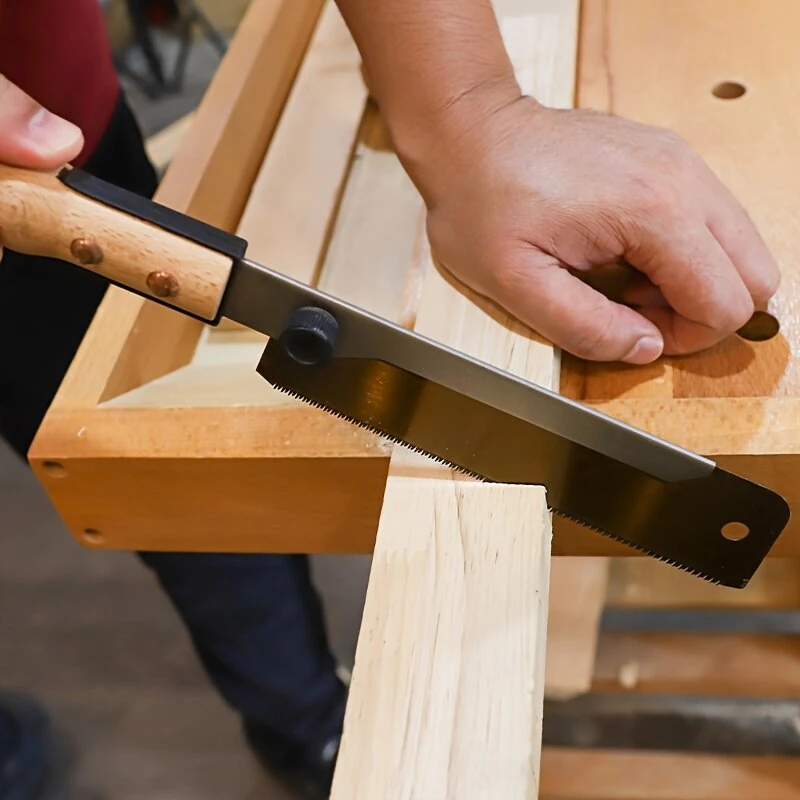 RUITOOL 7-Inch Hand Saw | SK5 Steel Blade & Wood Handle | Dual-Sided Fine & Coarse Teeth - Image 5