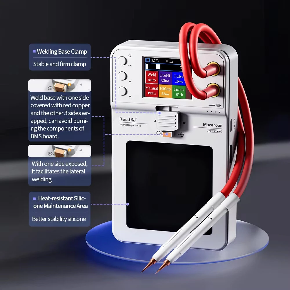 QianLi Macaroon Spot Welding Machine | Color Screen | Double Pulse Support - Image 3