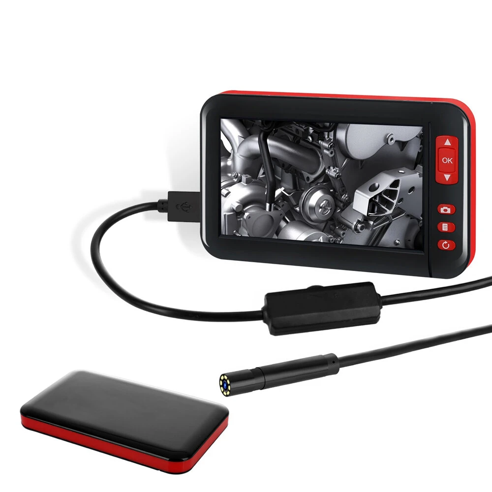 Hard Wire Digital Borescope - 5m 1080P HD | 4.3in Screen & 8 LEDs - Image 3