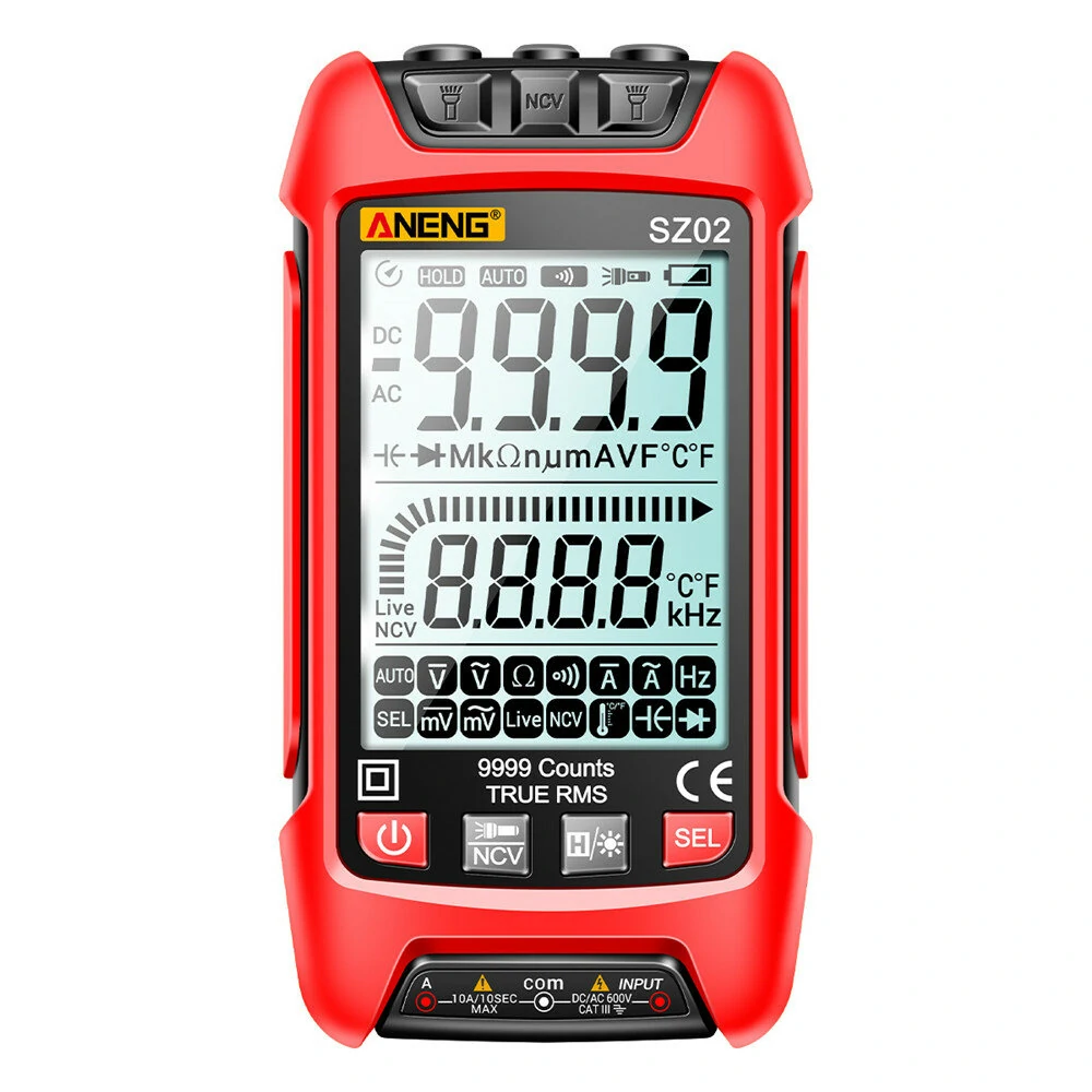 ANENG SZ02 True RMS Digital Multimeter - 9000 Counts Auto Range | Capacitor Tester - Image 2