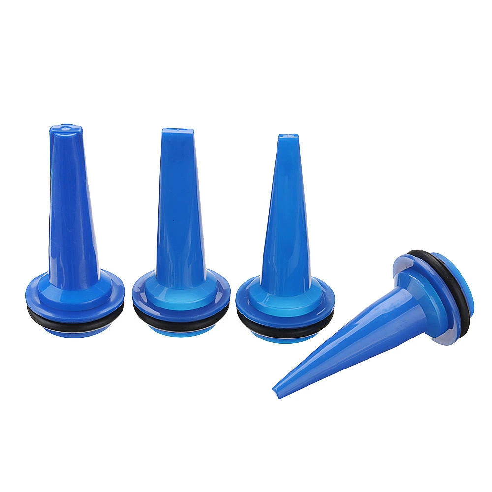Effetool 4pcs Glue Gun Nozzle Tips - Flat Head with Apron for Soft Glass Glue - Image 4