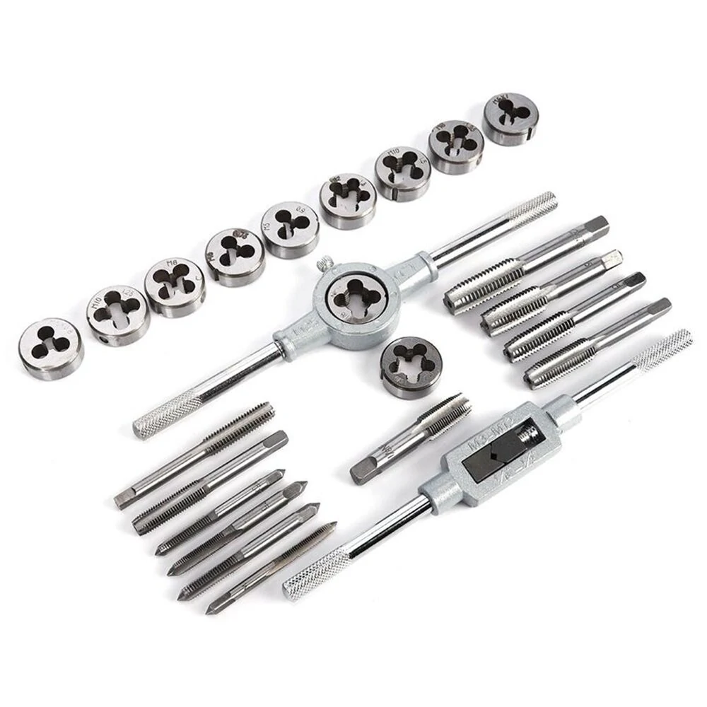 24pcs Threaded Tap and Die Set - Wrench Tool for Threading | Hole Saw Cutter - Image 4