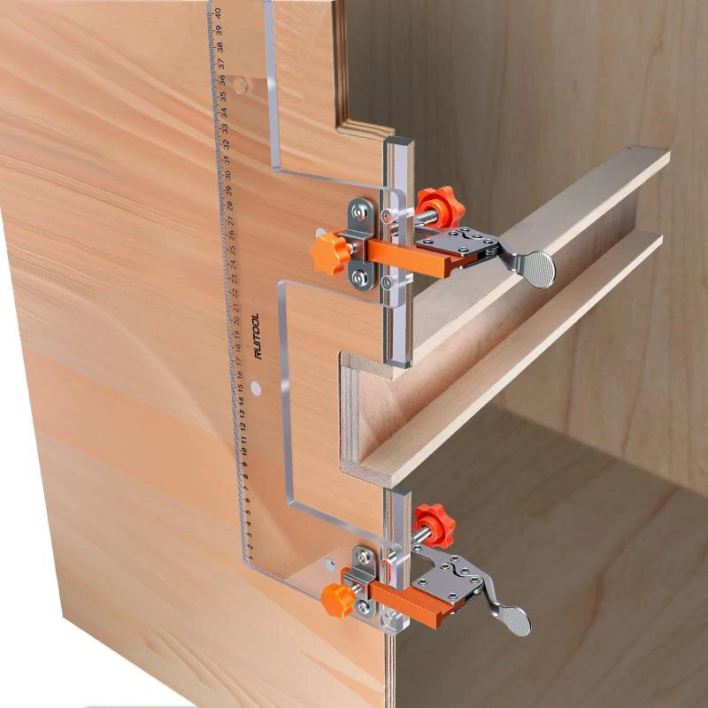 PC Handle-Free Slotting Template - Adjustable Universal Cabinet Tool with Toggle Clamp - Image 3