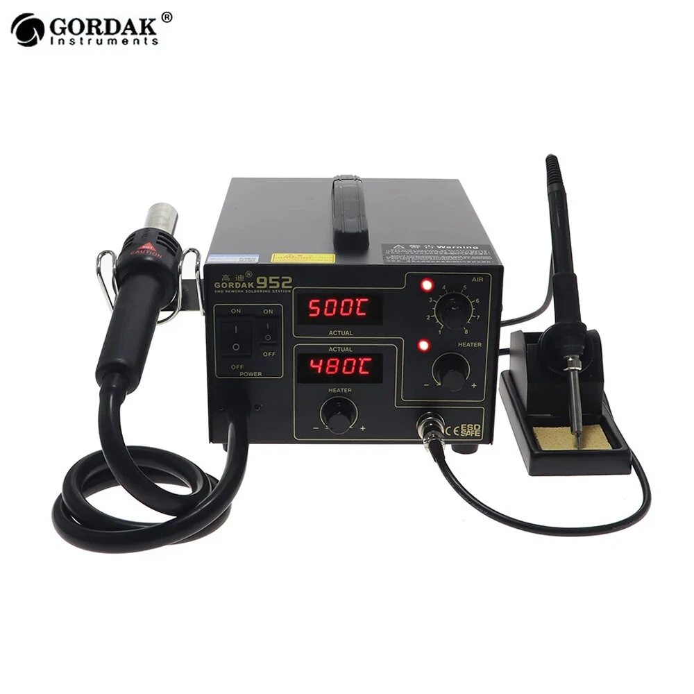 GORDAK 952 2-in-1 Rework Station | Digital Desoldering & Hot Air Heater - Image 3