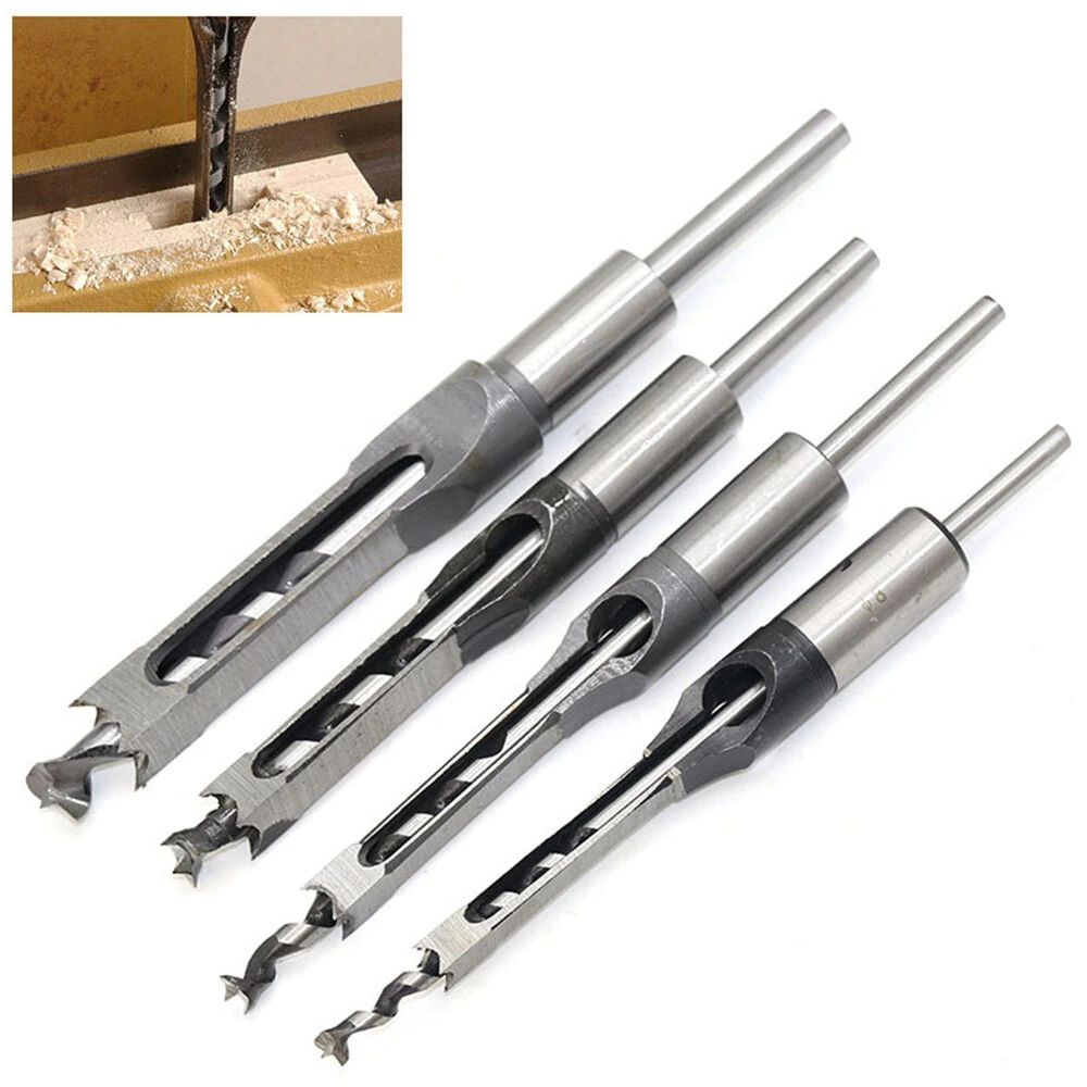 7PCS Woodworking Square Hole Drill Bit Set | Mortising Chisel & Auger | 6.4-16mm - Image 4