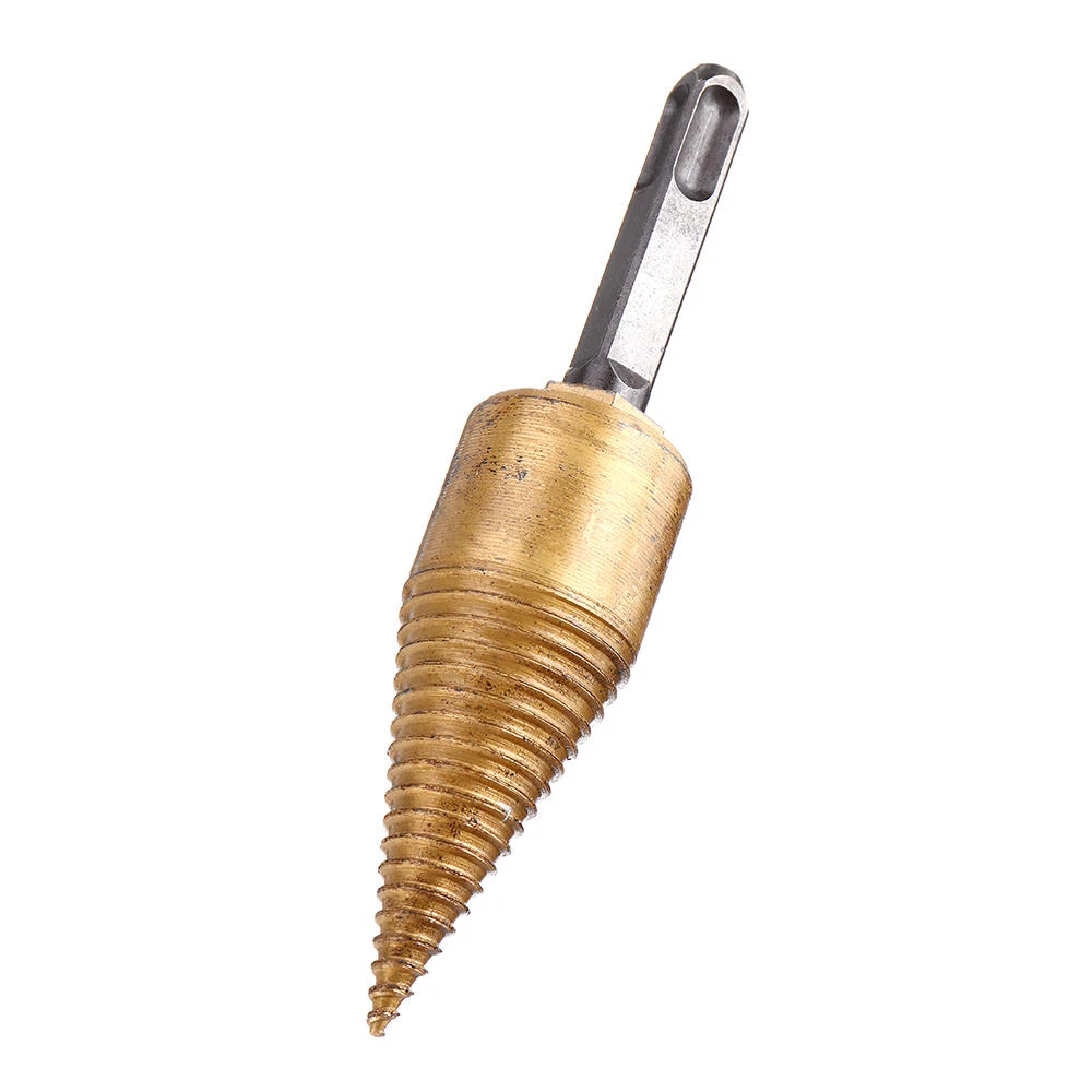Drillpro 32/42mm Titanium HSS Firewood Splitter Drill Bit | Wood Chopper Breaker - Image 3