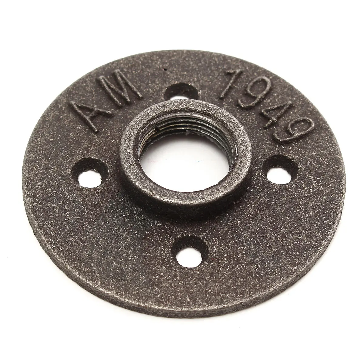 2pcs 3/4 Inch Black Malleable Iron Floor Flange - NPT Pipe Fitting Antique Seat - Image 5