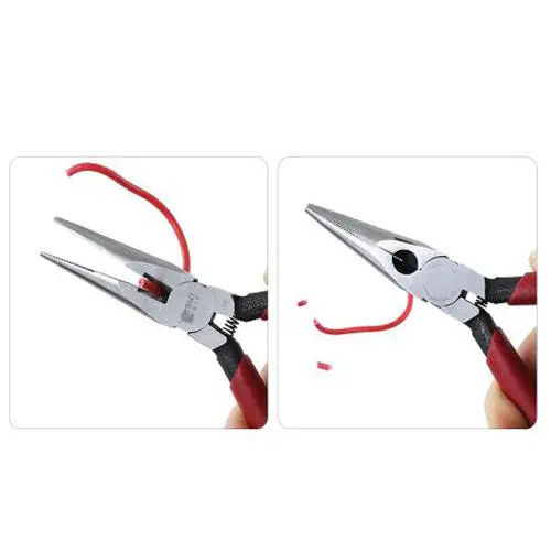 BEST BST-13 Round Flat Needle Nose Pliers - Carbon Steel Jewelry Making Tool - Image 3