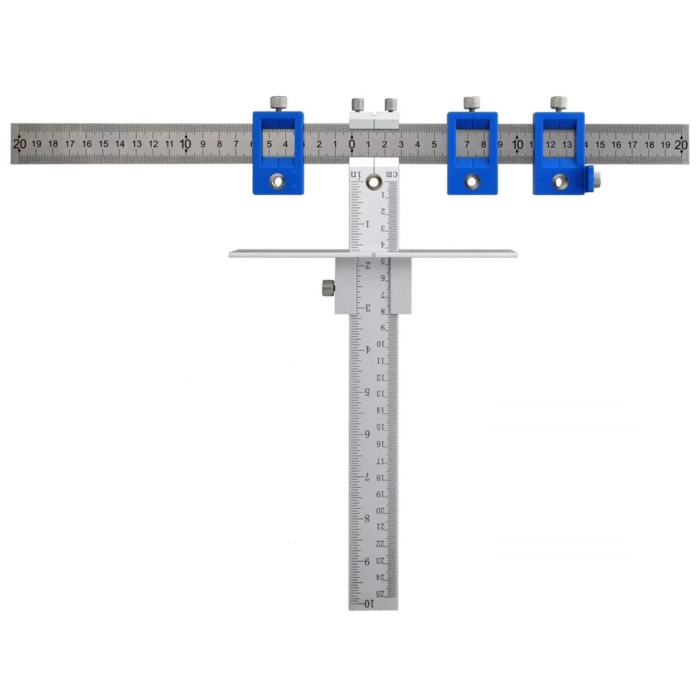 Cabinet Hardware Jig - Detachable Drill Guide for Handles & Knobs | Dowel Hole Locator Tool - Image 2