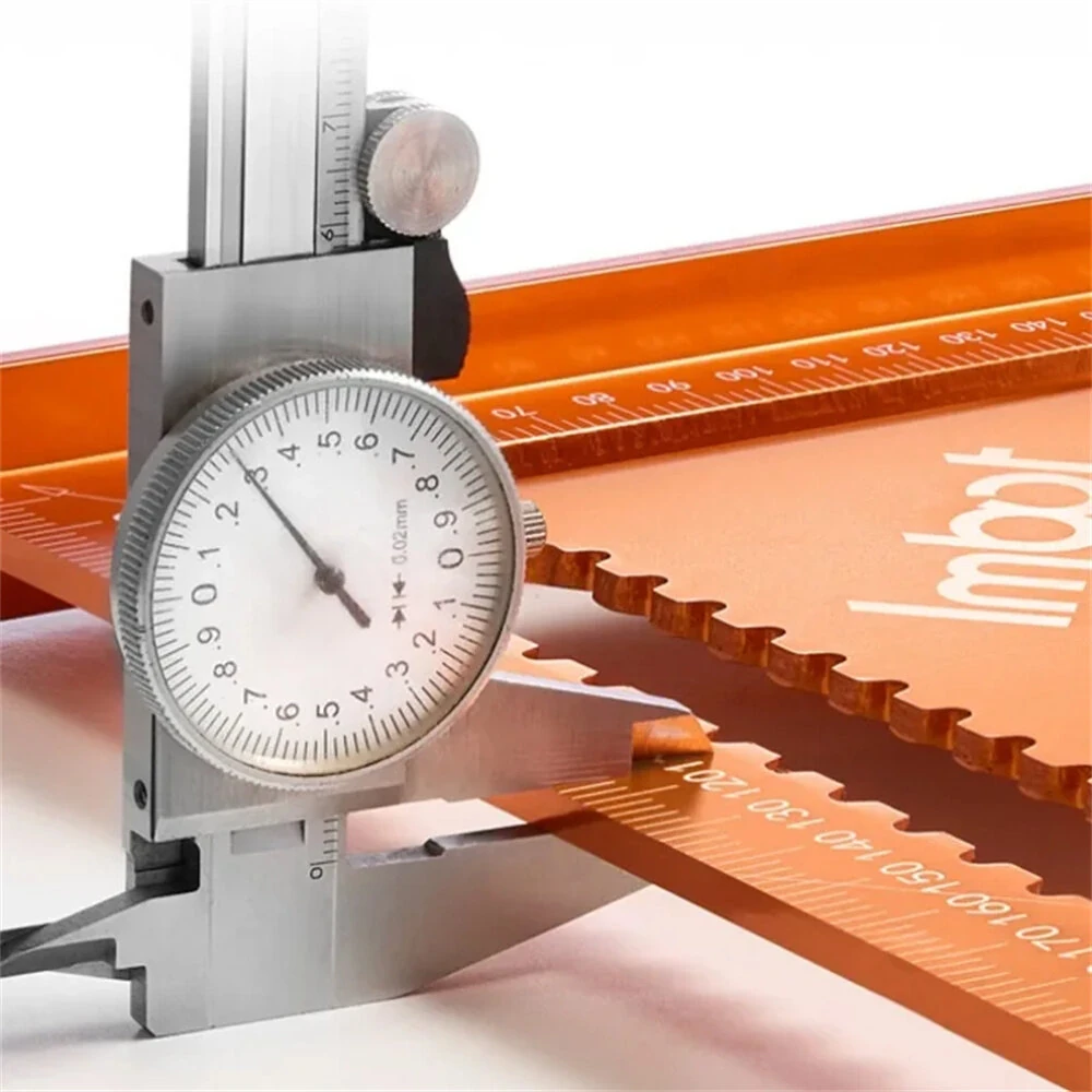 Aluminum Alloy Carpenter Triangle Ruler | Multi-Angle Rafter Square & Circle Tool - Metric Scale - Image 4