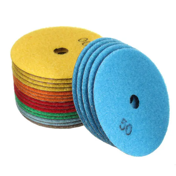20pcs 4 Inch Diamond Polishing Pads | 50-3000 Grit for Granite Marble Concrete - Image 3