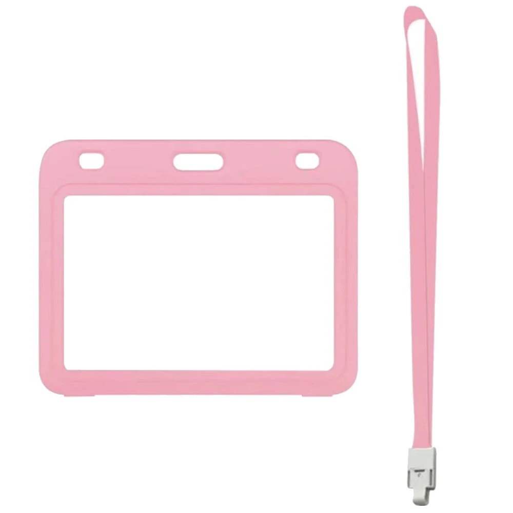 4x3 Inch Vaccination Card Protector with Lanyard | Double Side PP Plastic Holder - Image 2