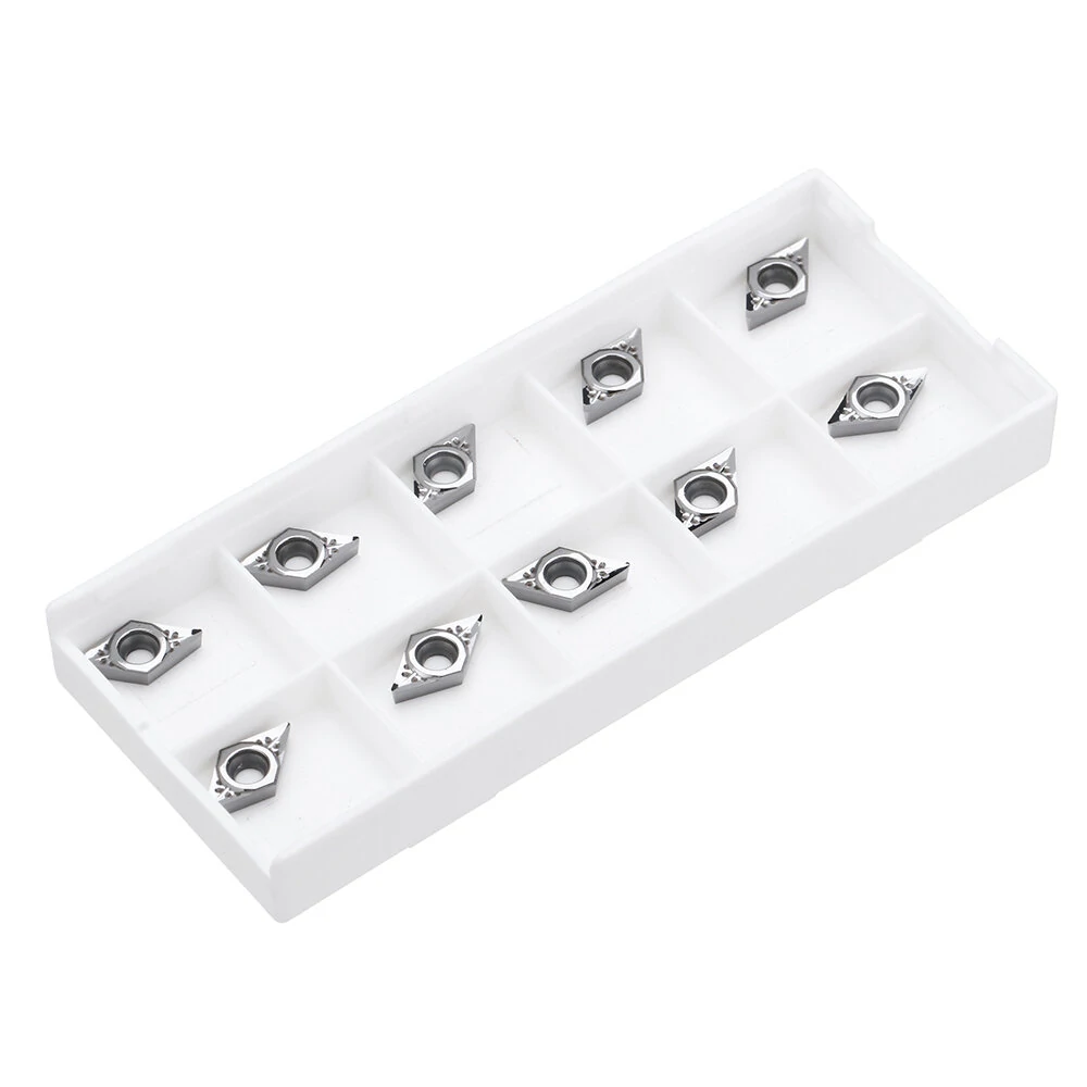 MACHIFIT DCGT070204-AK H01 Carbide Insert - 10pcs Aluminum Cutter Blades for CNC Turning - Image 2