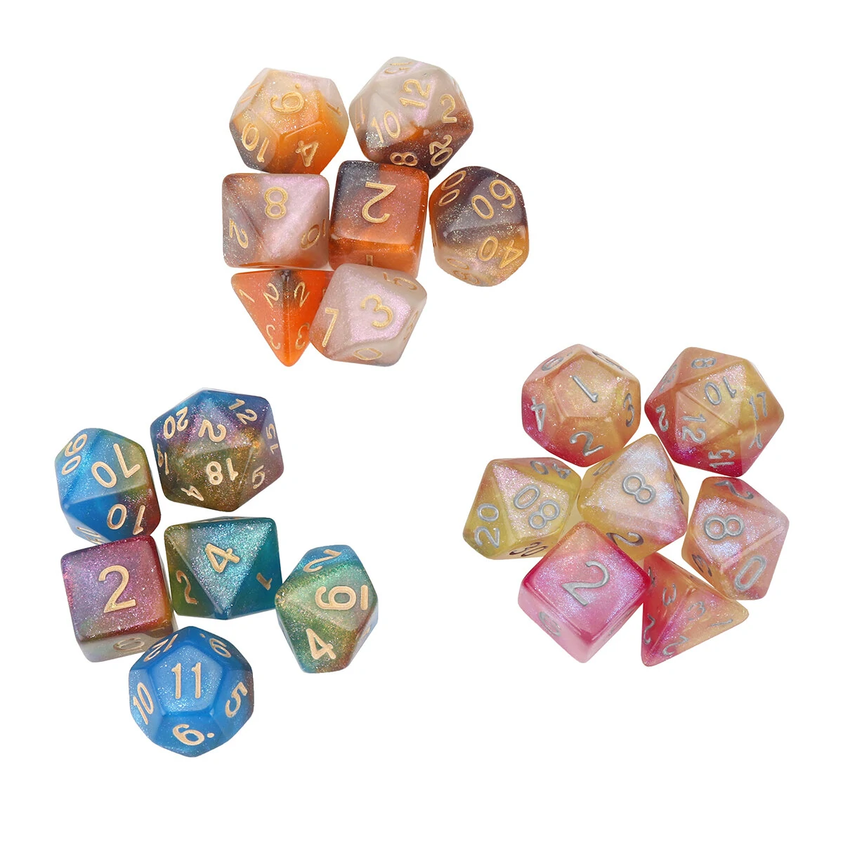 7Pcs Polyhedral Dice Set for Dungeons & Dragons | Acrylic RPG Board Game Accessory - Image 2