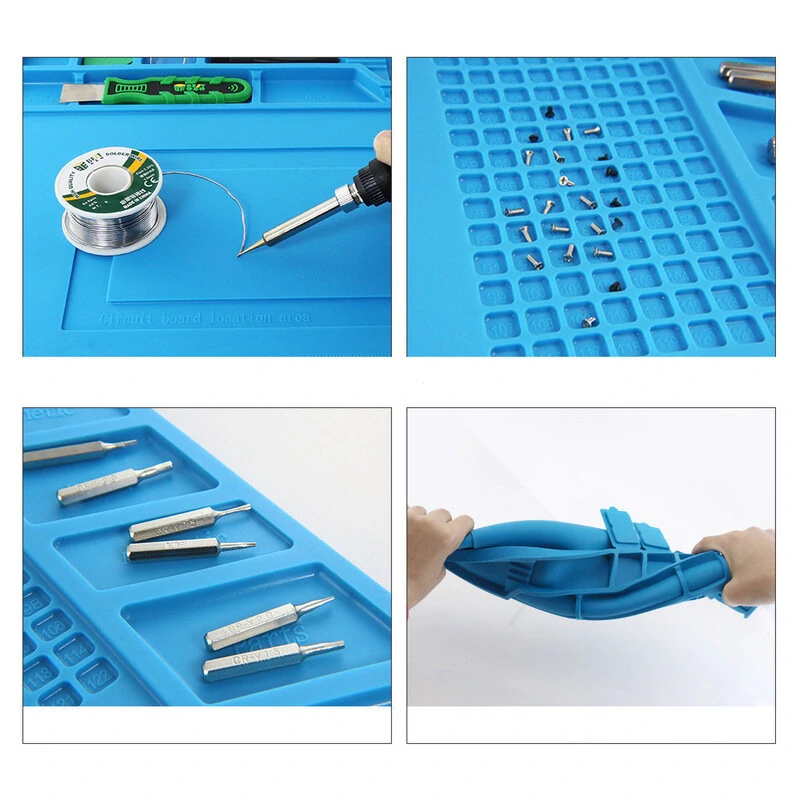 BEST S160 Magnetic BGA Soldering Station - Heat Insulation Silicone Pad Desk Mat - Image 5