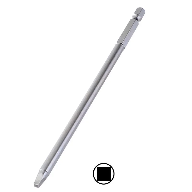 10pcs 150mm SQ2 Square Driver Bit Set | S2 Steel 1/4 Hex Magnetic | For Pocket Hole Jig & Woodworking - Image 2