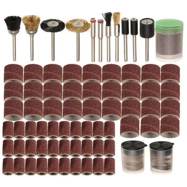 Dremel 150pc 1/8 Shank Sanding Polishing Tool Accessories Set - Image 2