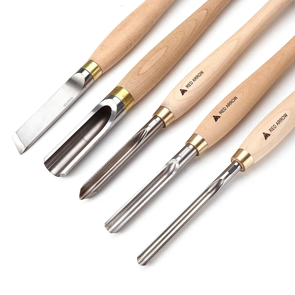 RED ARROW HSS Wood Turning Skew & Bowl Gouge - Lathe Tool for Woodworking - Image 3