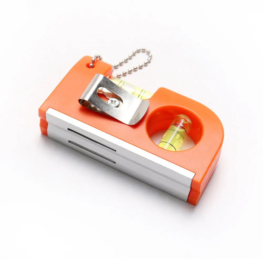 Mini Key Chain Level Ruler - Magnetic Belt Buckle Type - Portable Aluminum Alloy - Image 5
