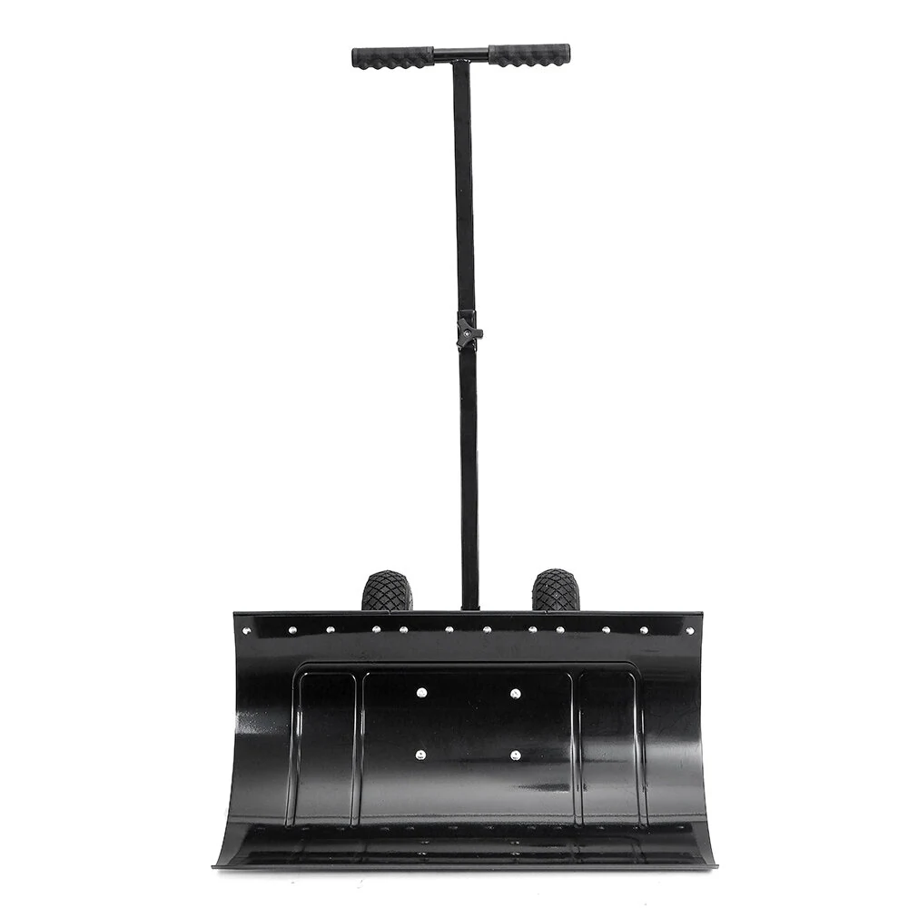 29 Inch Wheeled Snow Shovel - Adjustable Height & Multi-Angle Snow Pusher - Image 2