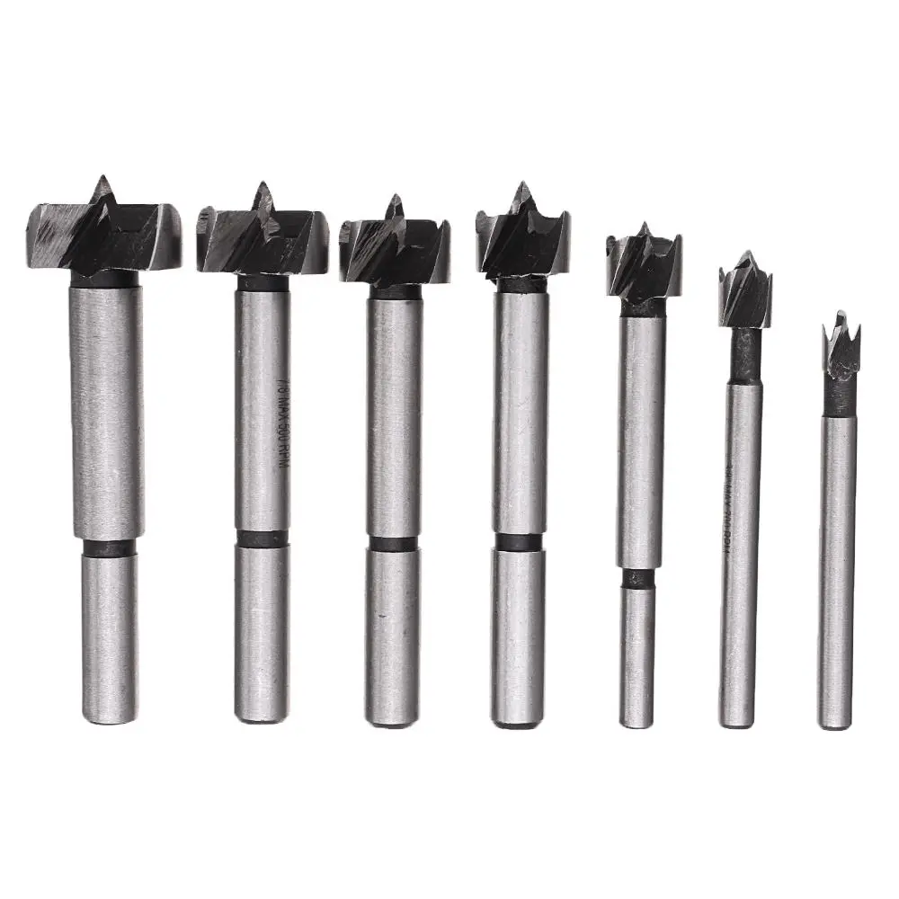 7Pcs 6-25mm Hinge Hole Cutter Set | Woodworking Boring Tool | Hole Saw Kit - Image 2