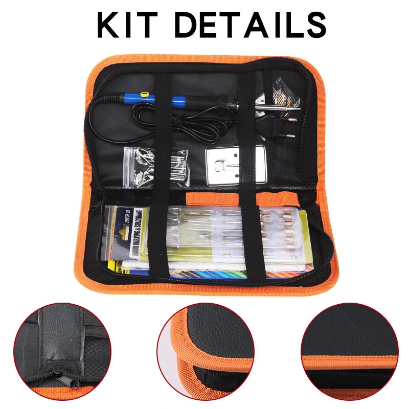 Adjustable Temperature Electric Soldering Iron - 71 Pcs Wood Burning Kit | Pyrography Pen - Image 4