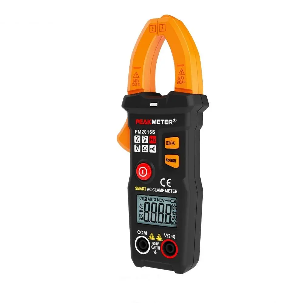 PEAKMETER PM2016S True RMS Multimeter - 6000 Counts NCV & Auto Scan Clamp Meter - Image 2