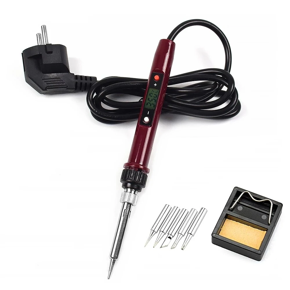 LCD Digital Soldering Iron Station 60W/80W/90W Adjustable - 110V/220V Thermostat Welding Repair Tool - Image 4