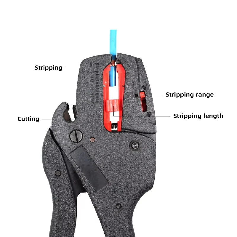 FS-D3A Self-Adjusting Wire Stripper Tool | 0.5-10mm² Multifunctional for Electrical Work - Image 3