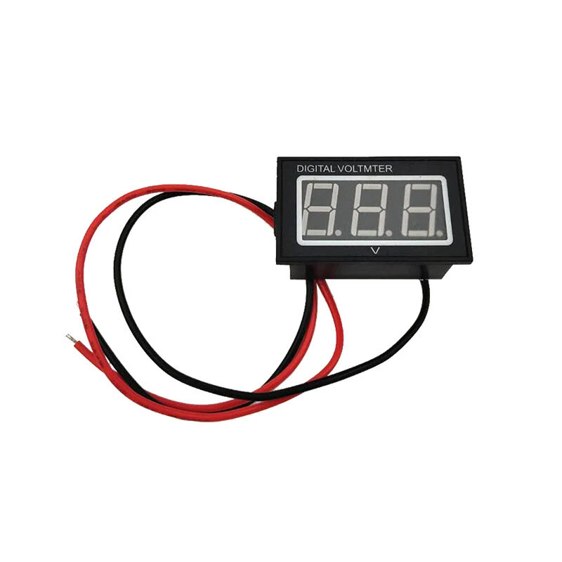 DC 0-30V Waterproof LED Voltmeter | 0.36 Inch Digital Panel Display for Car Battery - Image 3