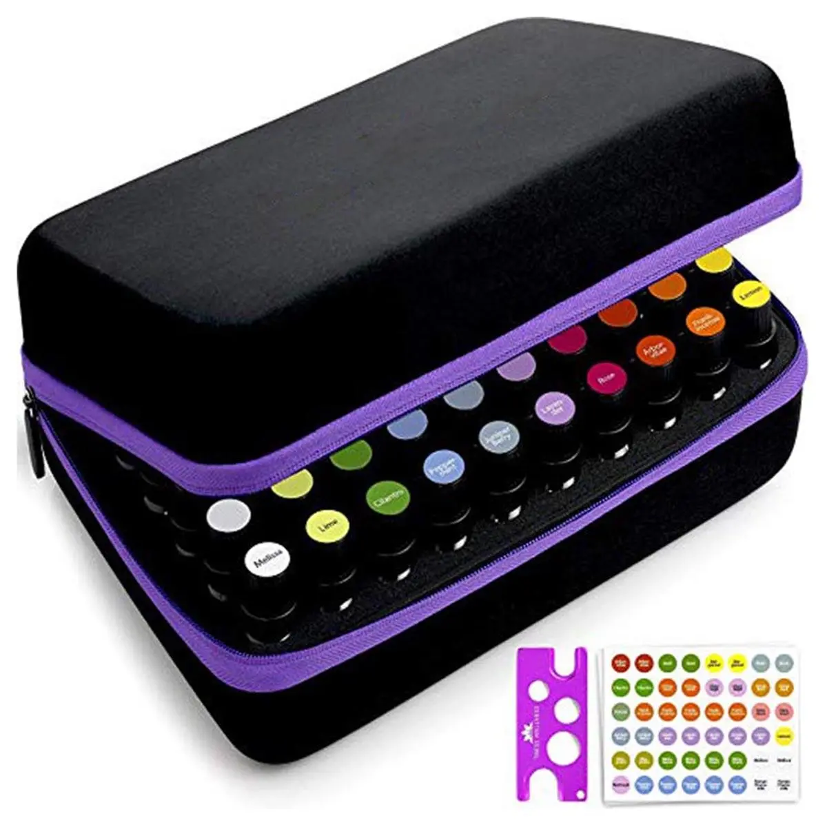 70 Bottle Essential Oil Carrying Case - 15ml Travel Storage Bag | Portable Box - Image 2