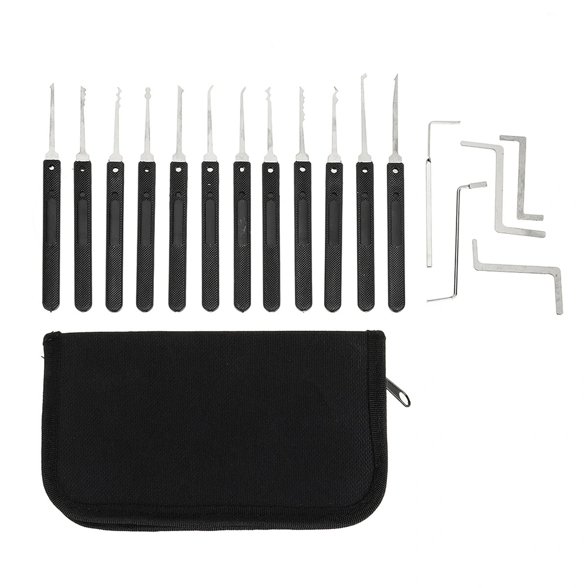 42PCS Stainless Steel Practice Padlock Set | 3 Transparent Locks for Quick Opening - Image 2