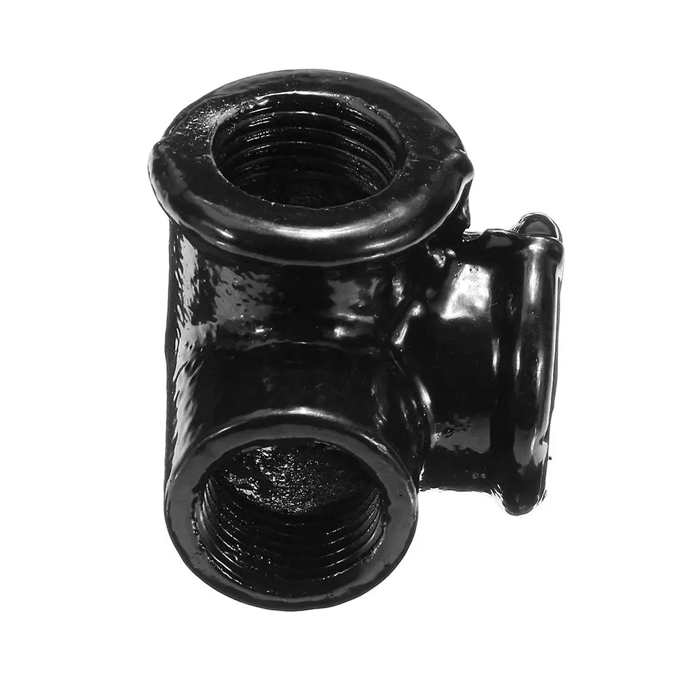 Machifit 3/4 Inch 90-Degree Side Outlet Elbow | Malleable Iron Pipe Fitting - Image 3