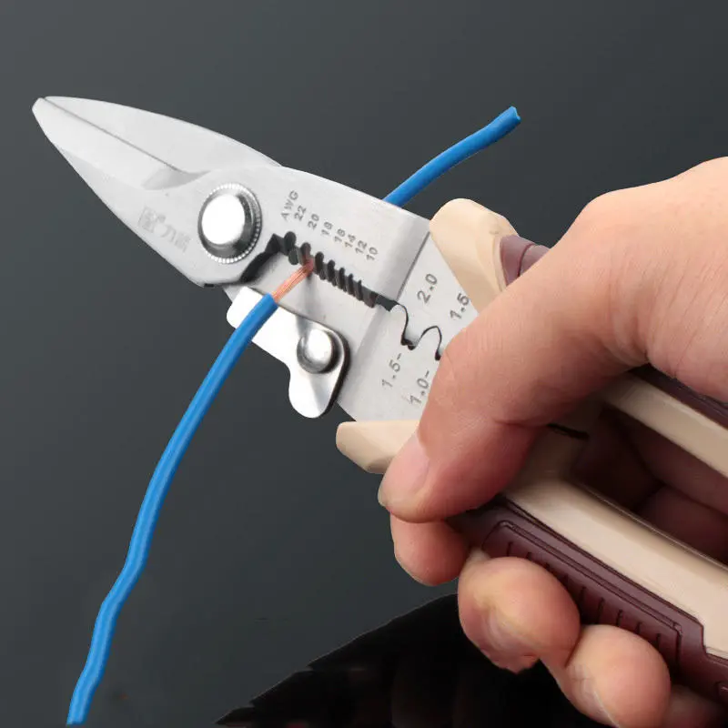 LIJIAN 3-in-1 Cable Crimper - Wire Stripper & Cutter Tool | Electrician Pliers - Image 3