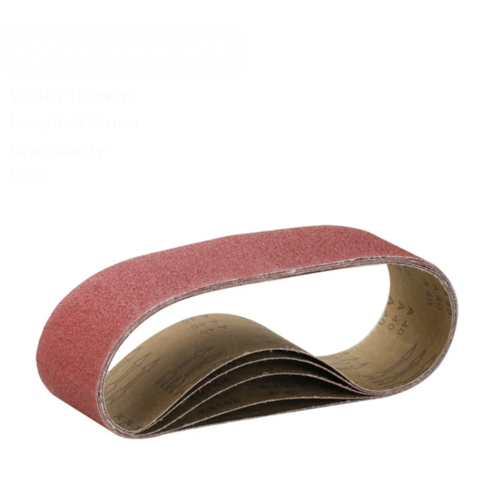 5Pcs 915x100mm Sanding Belt | 40 to 400 Grit for Flush Belt & Polishing Machines - Image 2