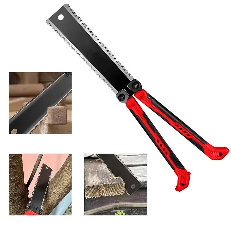 Folding Double Edge Saw - Portable Hand Saw for Woodworking & Furniture - Image 3